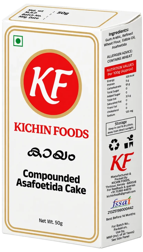 Kichin Foods compounded asafoetida cake, 50 g carton